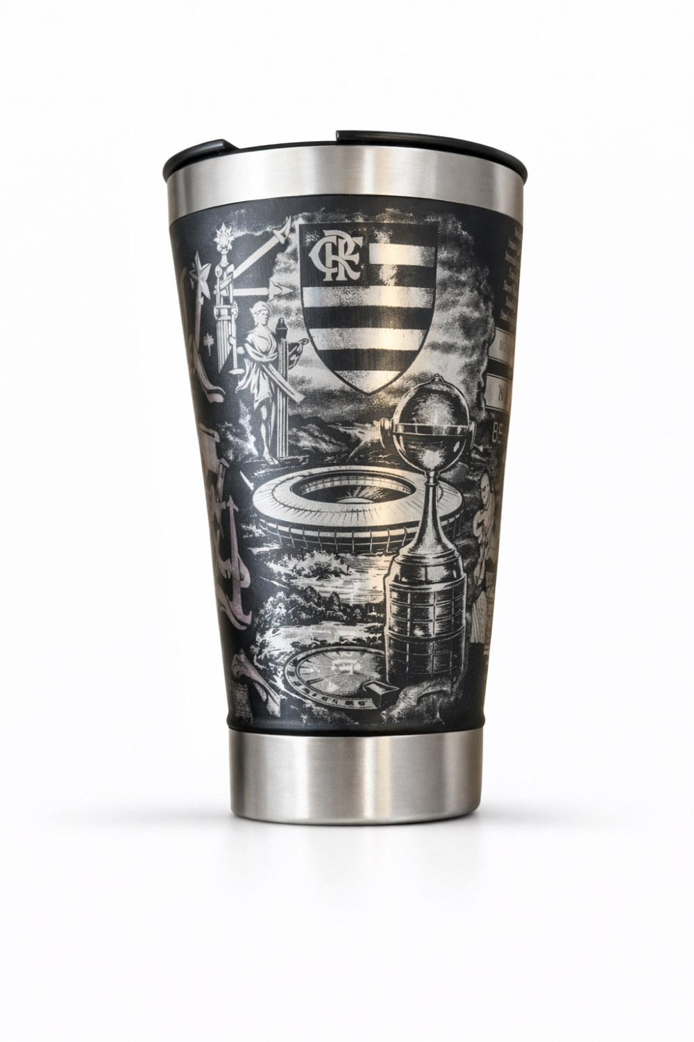 Copo Termico 473ml | Personalizado a Laser - Flamengo, Ate Morrer